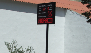 marcador led dias sin accidentes compacto